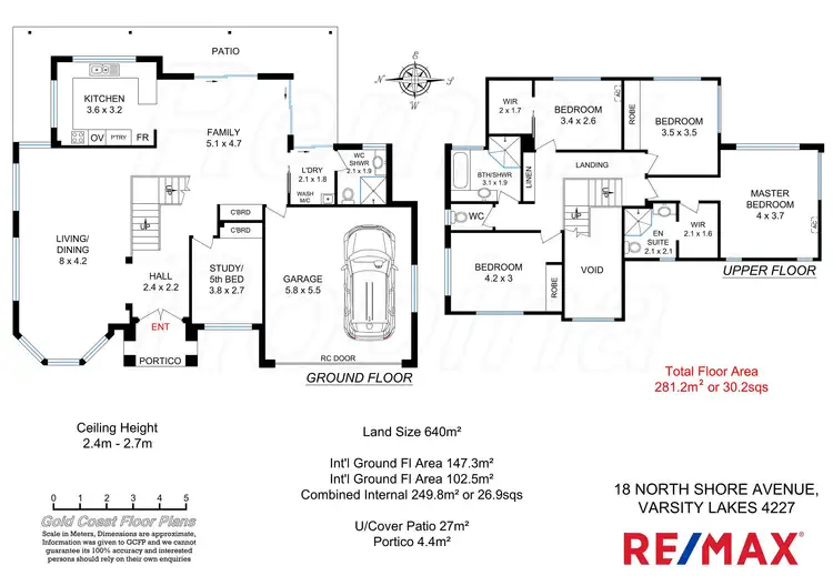 Floorplan of Homely house listing, 18 North Shore Avenue, Varsity Lakes QLD 4227