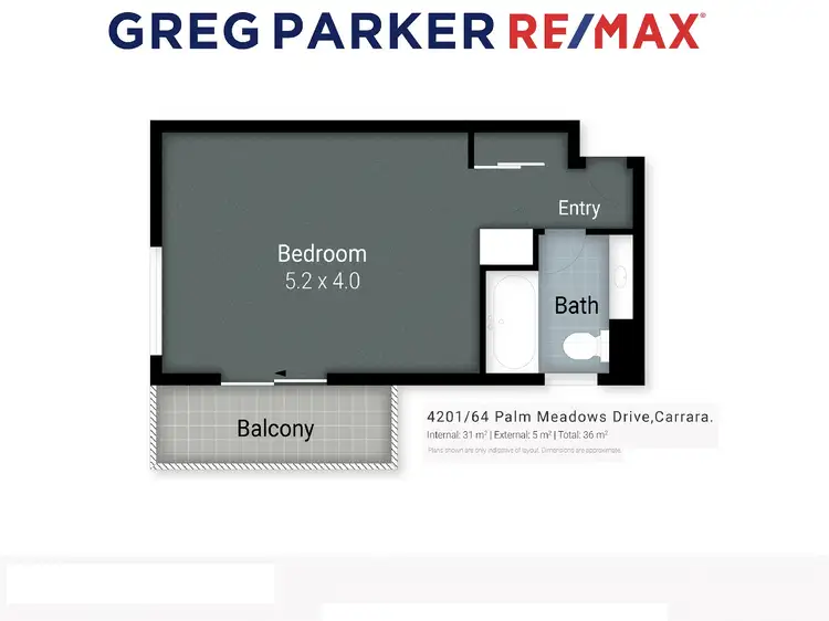 Floorplan of Homely unit listing, 101/64 Palm Meadows Drive, Carrara QLD 4211