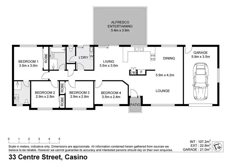 Floorplan of Homely house listing, 33 Centre Street, Casino NSW 2470