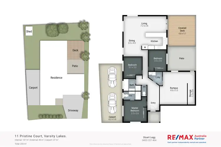 Floorplan of Homely house listing, 11 Pristine Court, Varsity Lakes QLD 4227