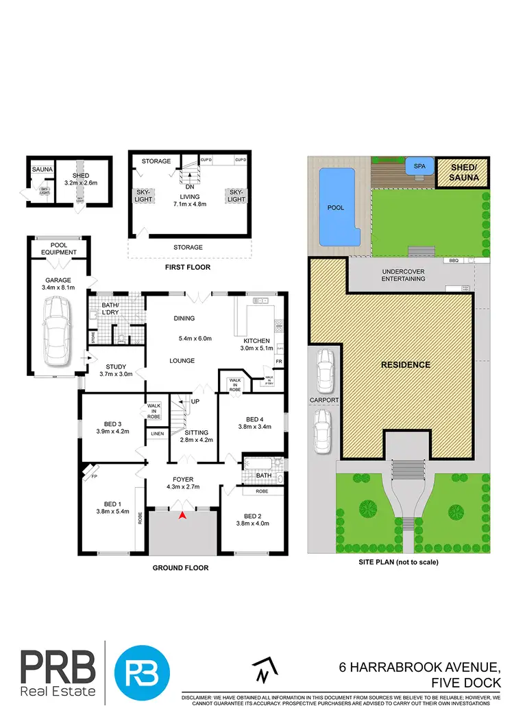 Floorplan of Homely house listing, 6 Harrabrook Avenue, Five Dock NSW 2046