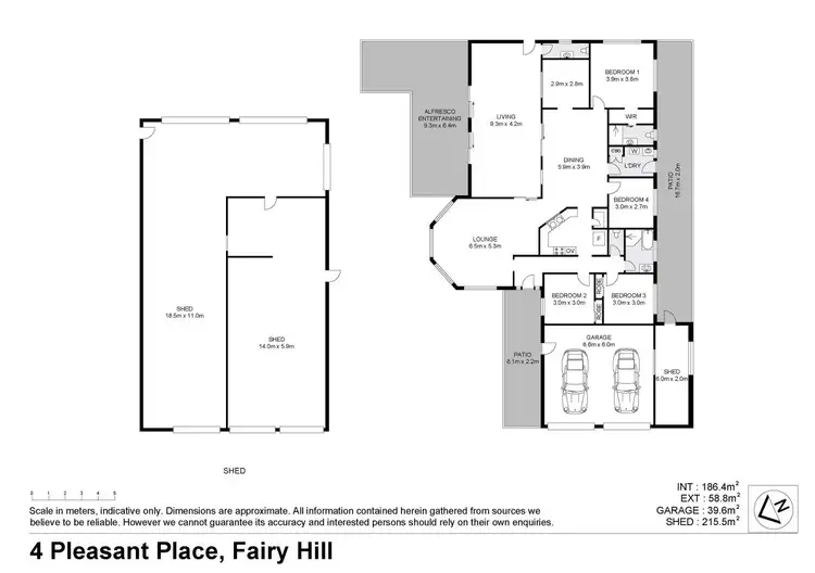 Floorplan of Homely house listing, 4 Pleasant Place, Fairy Hill NSW 2470