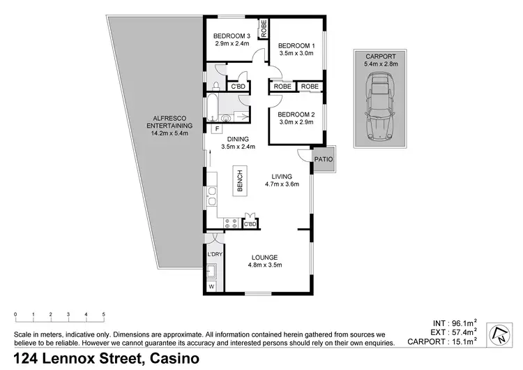 Floorplan of Homely house listing, 124 Lennox Street, Casino NSW 2470