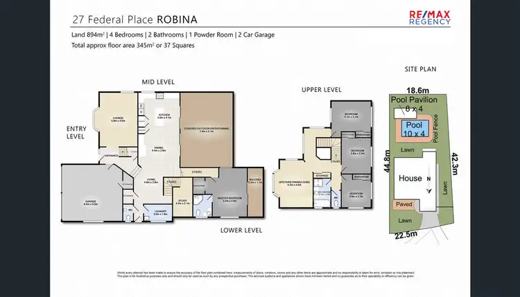 Floorplan of Homely house listing, 27 Federal Place, Robina QLD 4226