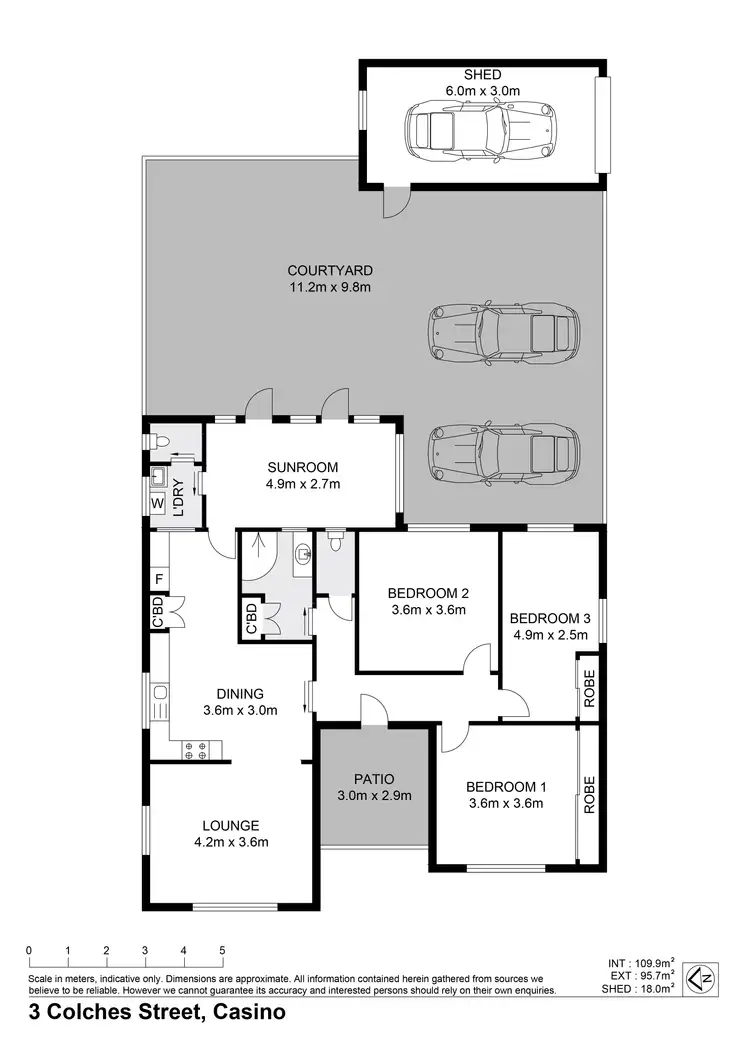 Floorplan of Homely house listing, 3 Colches Street, Casino NSW 2470