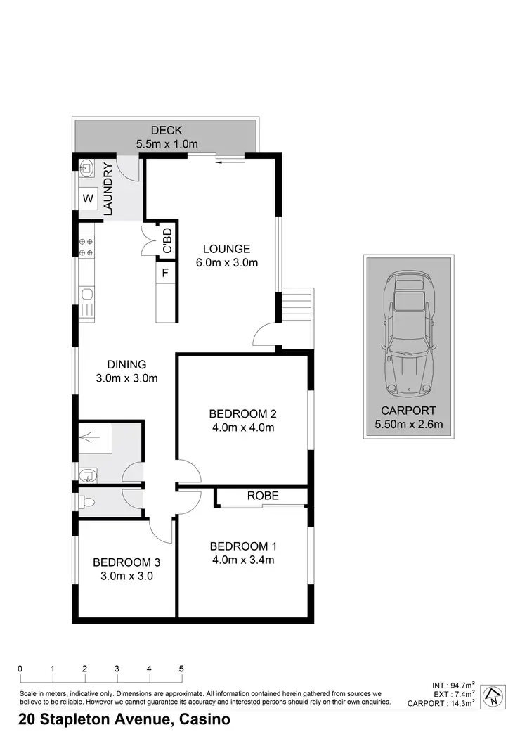 Floorplan of Homely house listing, 20 Stapleton Avenue, Casino NSW 2470