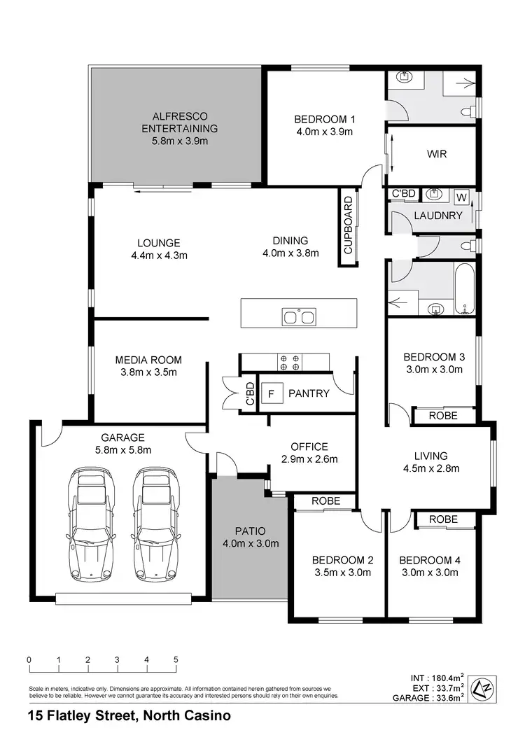 Floorplan of Homely house listing, 15 Flatley Place, North Casino NSW 2470