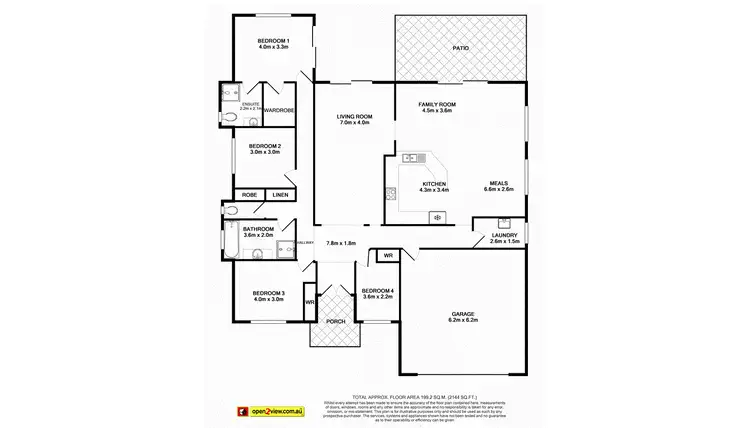 Floorplan of Homely house listing, 25 Antonson Cres, Mudgeeraba QLD 4213