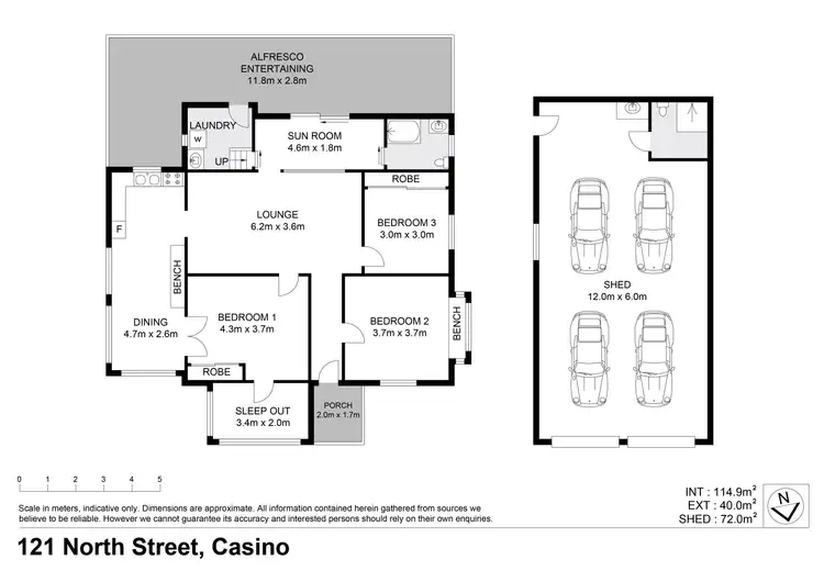 Floorplan of Homely house listing, 121 North Street, Casino NSW 2470