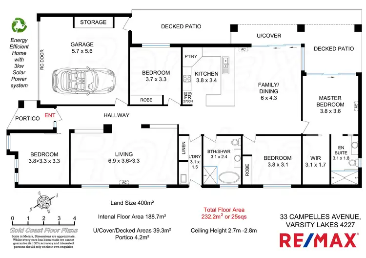 Floorplan of Homely house listing, 33 Campelles Ave, Varsity Lakes QLD 4227