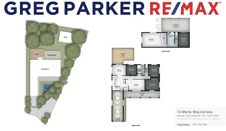 Floorplan of Homely house listing, 13 Marla Way, Carrara QLD 4211