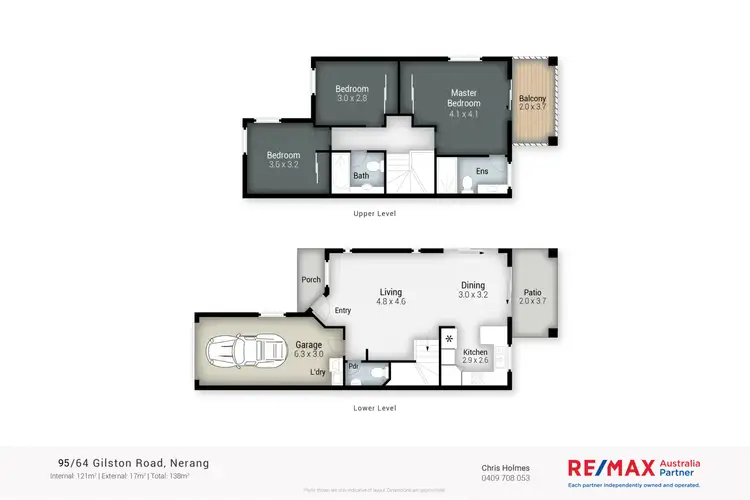 Floorplan of Homely townhouse listing, 95/64 Gilston Rd, Nerang QLD 4211
