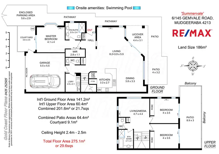 Floorplan of Homely townhouse listing, 6/145 Gemvale Road, Mudgeeraba QLD 4213