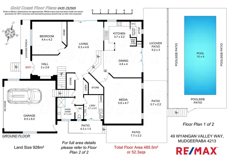 Floorplan of Homely house listing, 49 Wyangan Valley Way, Mudgeeraba QLD 4213