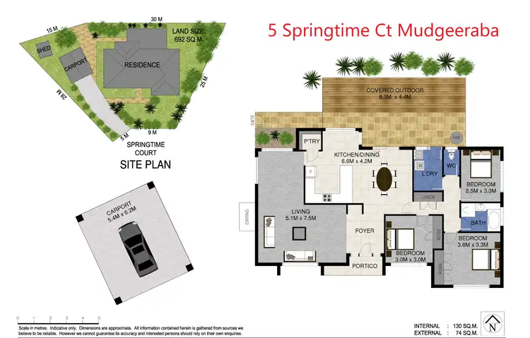 Floorplan of Homely house listing, 5 Springtime Court, Mudgeeraba QLD 4213