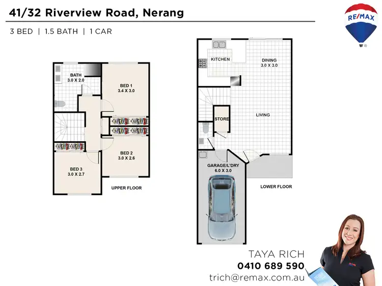 Floorplan of Homely townhouse listing, 41/32 Riverview Rd, Nerang QLD 4211