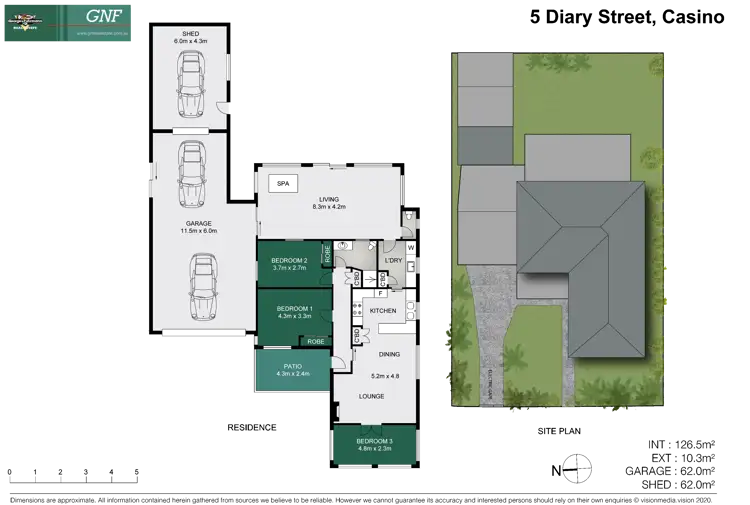 Floorplan of Homely house listing, 5 Diary Street, Casino NSW 2470