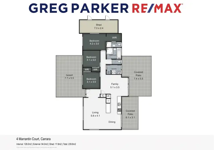 Floorplan of Homely house listing, 4 Marrantin Crt, Carrara QLD 4211