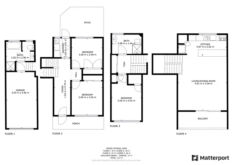 Floorplan of Homely unit listing, 21/8-12 Sherwood Close, Mudgeeraba QLD 4213