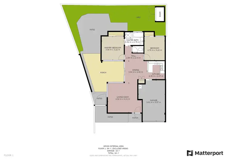 Floorplan of Homely semi-detached listing, 2/20 Cabot Court, Merrimac QLD 4226