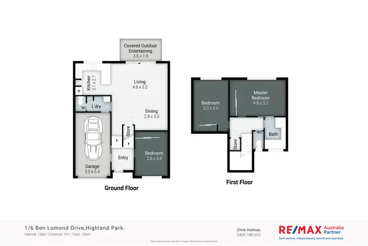 Floorplan of Homely townhouse listing, 1/6-10 Ben Lomond Dve, Highland Park QLD 4211