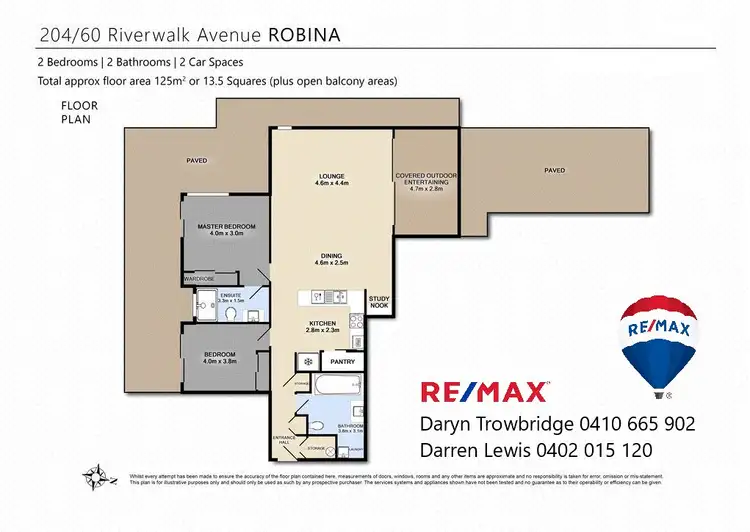 Floorplan of Homely apartment listing, 204/60 Riverwalk Avenue, Robina QLD 4226