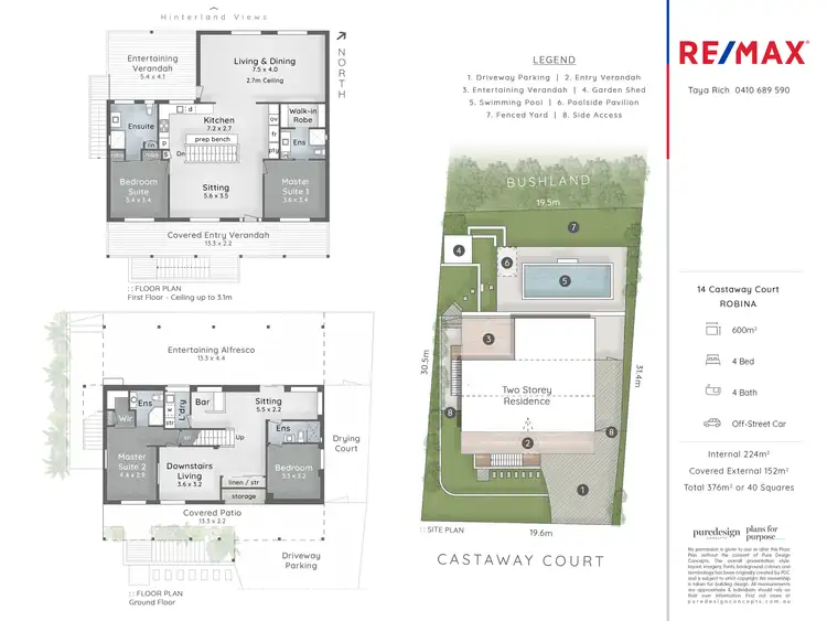 Floorplan of Homely house listing, 14 Castaway Crt, Robina QLD 4226