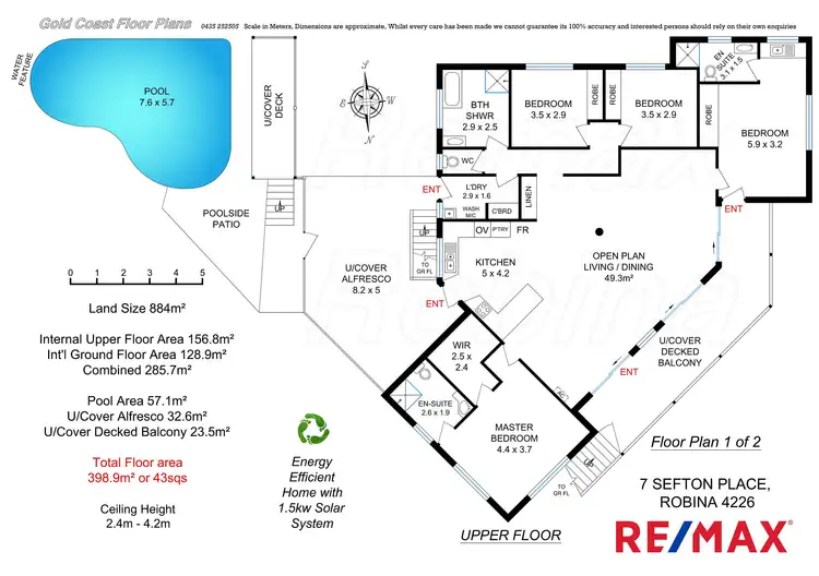 Floorplan of Homely house listing, 7 Sefton Place, Robina QLD 4226