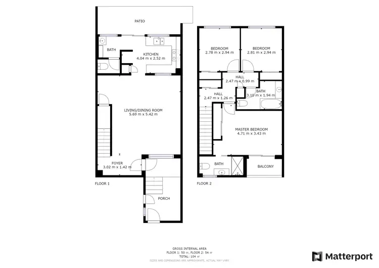Floorplan of Homely townhouse listing, 19/10 Cobai Dve, Mudgeeraba QLD 4213