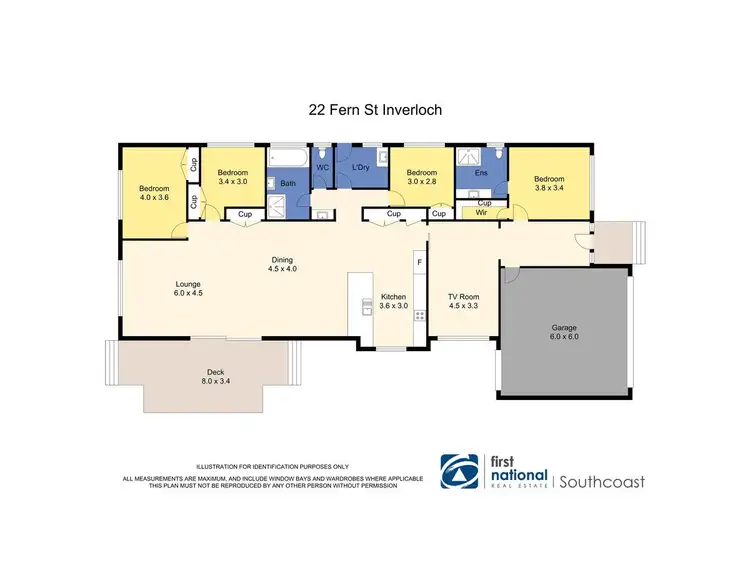 Floorplan of Homely house listing, 22 Fern Street, Inverloch VIC 3996