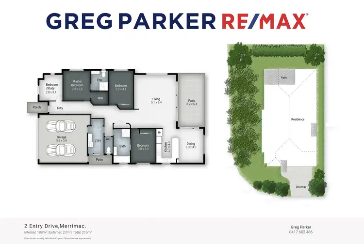 Floorplan of Homely house listing, 2 Entry Drive, Merrimac QLD 4226