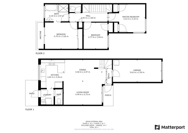 Floorplan of Homely townhouse listing, 43/31 Leviathan Drive, Mudgeeraba QLD 4213
