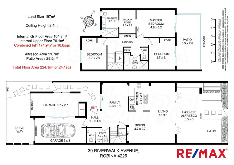 Floorplan of Homely house listing, 39 Riverwalk Avenue, Robina QLD 4226