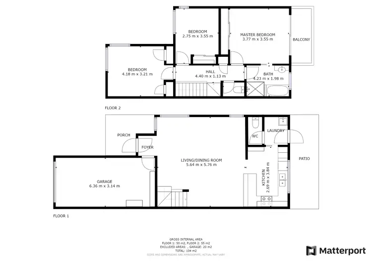 Floorplan of Homely townhouse listing, 91/21 Leviathan Drive, Mudgeeraba QLD 4213
