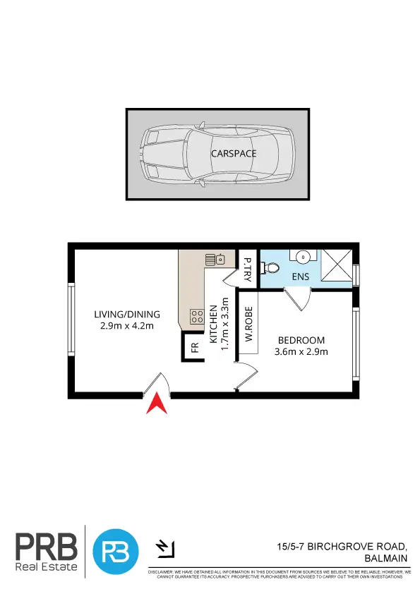 Floorplan of Homely unit listing, 15/7-9 Birchgrove Road, Balmain NSW 2041