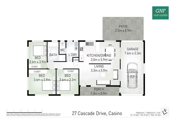 Floorplan of Homely house listing, 27 Cascade Drive, Casino NSW 2470