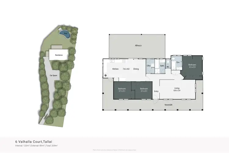Floorplan of Homely house listing, 1/6 Valhalla Court, Tallai QLD 4213