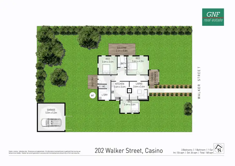 Floorplan of Homely house listing, 202 Walker Street, Casino NSW 2470