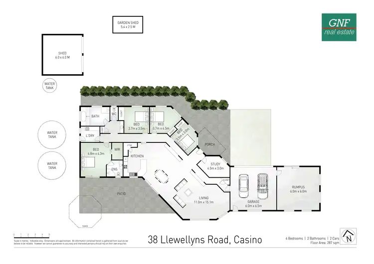 Floorplan of Homely house listing, 38 Llewellyns Road, Casino NSW 2470