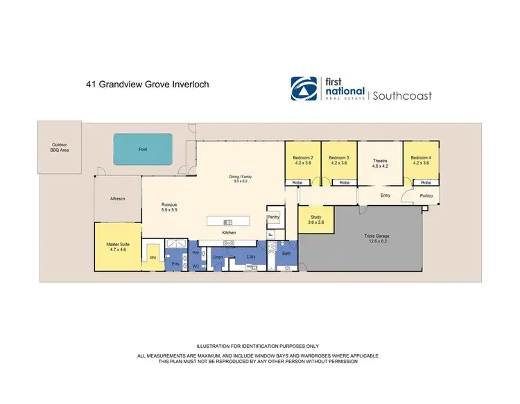 Floorplan of Homely house listing, 41 Grandview Grove, Inverloch VIC 3996