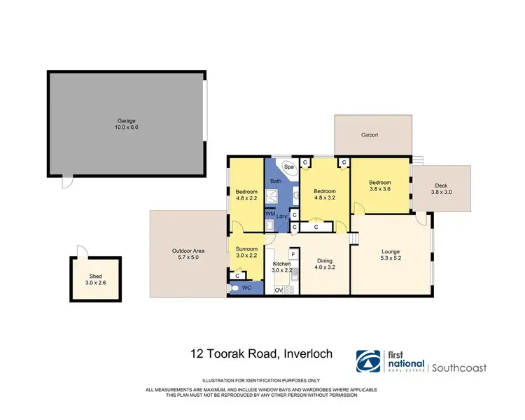 Floorplan of Homely house listing, 12 Toorak Road, Inverloch VIC 3996
