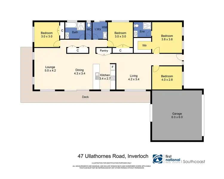 Floorplan of Homely house listing, 47 Ullathornes Road, Inverloch VIC 3996
