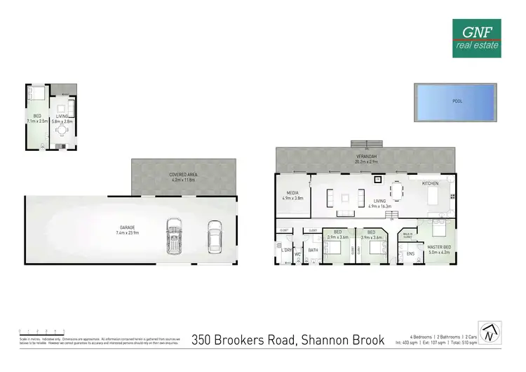 Floorplan of Homely house listing, 350 Brookers Road, Shannon Brook NSW 2470