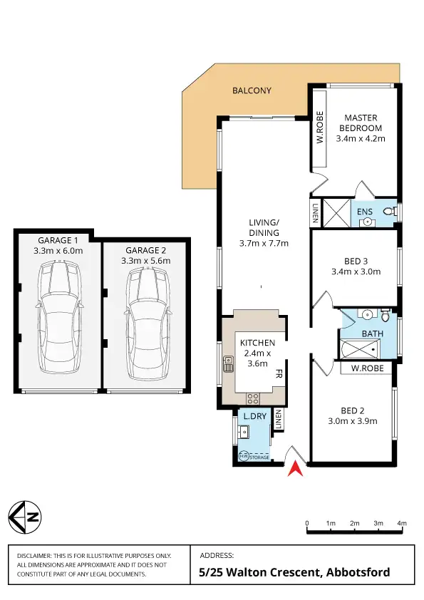 Floorplan of Homely unit listing, 5/25 Walton Crescent, Abbotsford NSW 2046