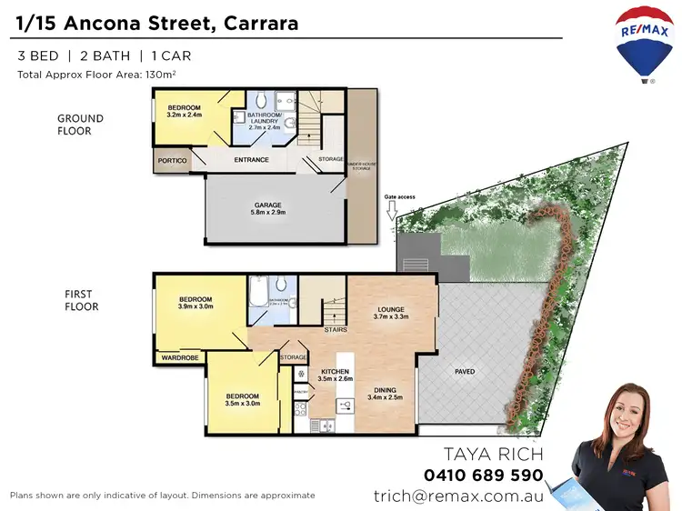 Floorplan of Homely townhouse listing, 15 Ancona Street U1, Carrara QLD 4211