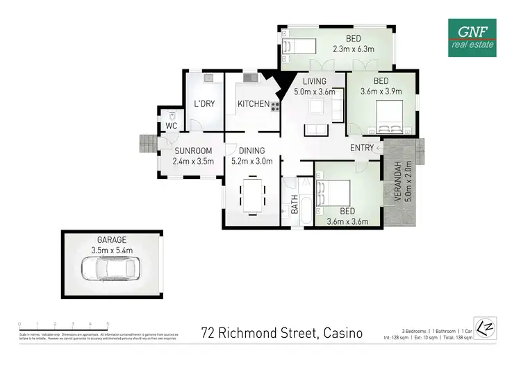 Floorplan of Homely house listing, 72 Richmond Street, Casino NSW 2470