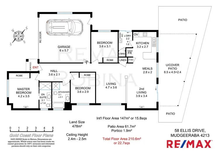 Floorplan of Homely house listing, 58 Ellis Dve, Mudgeeraba QLD 4213
