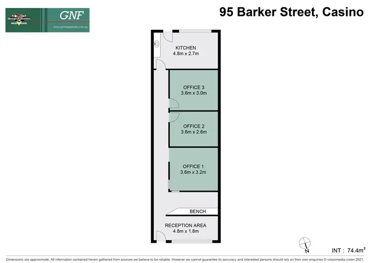 Floorplan of Homely unit listing, 95 Barker Street, Casino NSW 2470