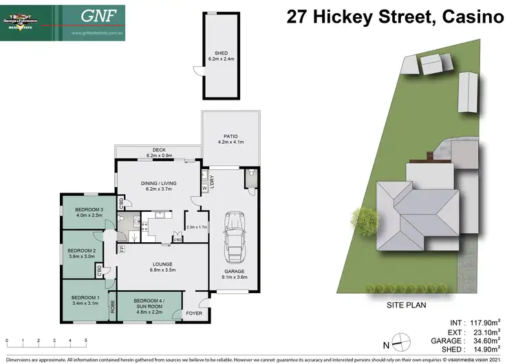Floorplan of Homely house listing, 27 Hickey Street, Casino NSW 2470