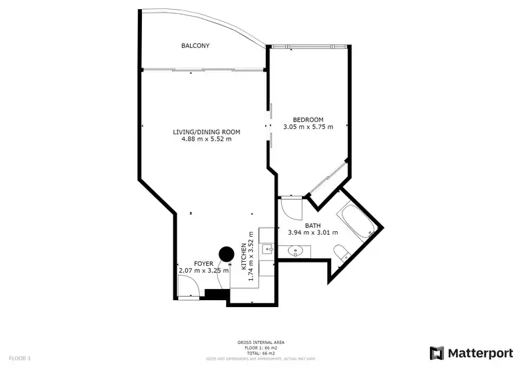 Floorplan of Homely apartment listing, 132-138 Ferny Avenue, Surfers Paradise QLD 4217